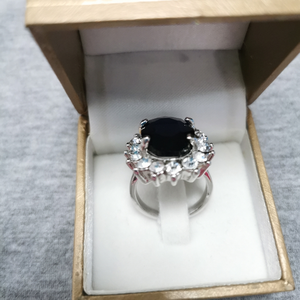 #5~New Royal Blue zircon ring